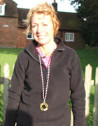 Tracey with her medal